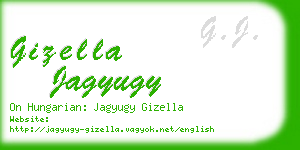 gizella jagyugy business card